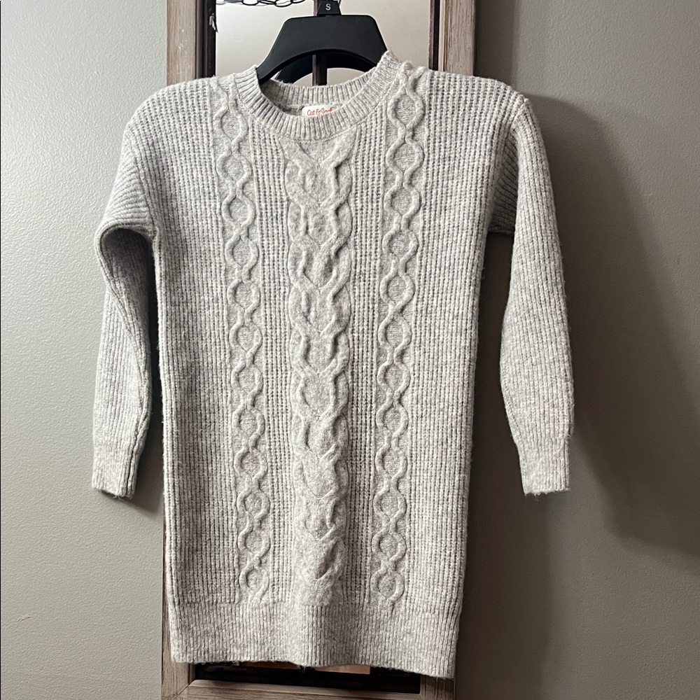 Cat & Jack Cozy Cable Knit Sweater - Cream